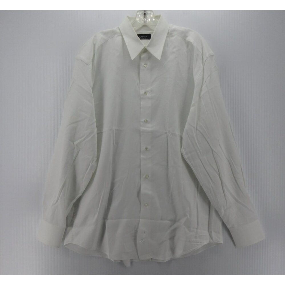 Canali Shirt 16 Button Down Classic Business Luxury Italy Large *